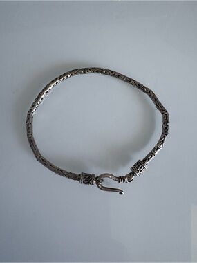 Bali Sterling Silver Byzantine Bracelet - Silver